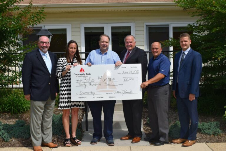 Bello Machre Receives $30,000 Donation Commitment from The Community Bank of the Chesapeake
