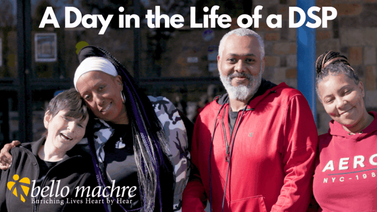 Residents with their DSP smiling at camera