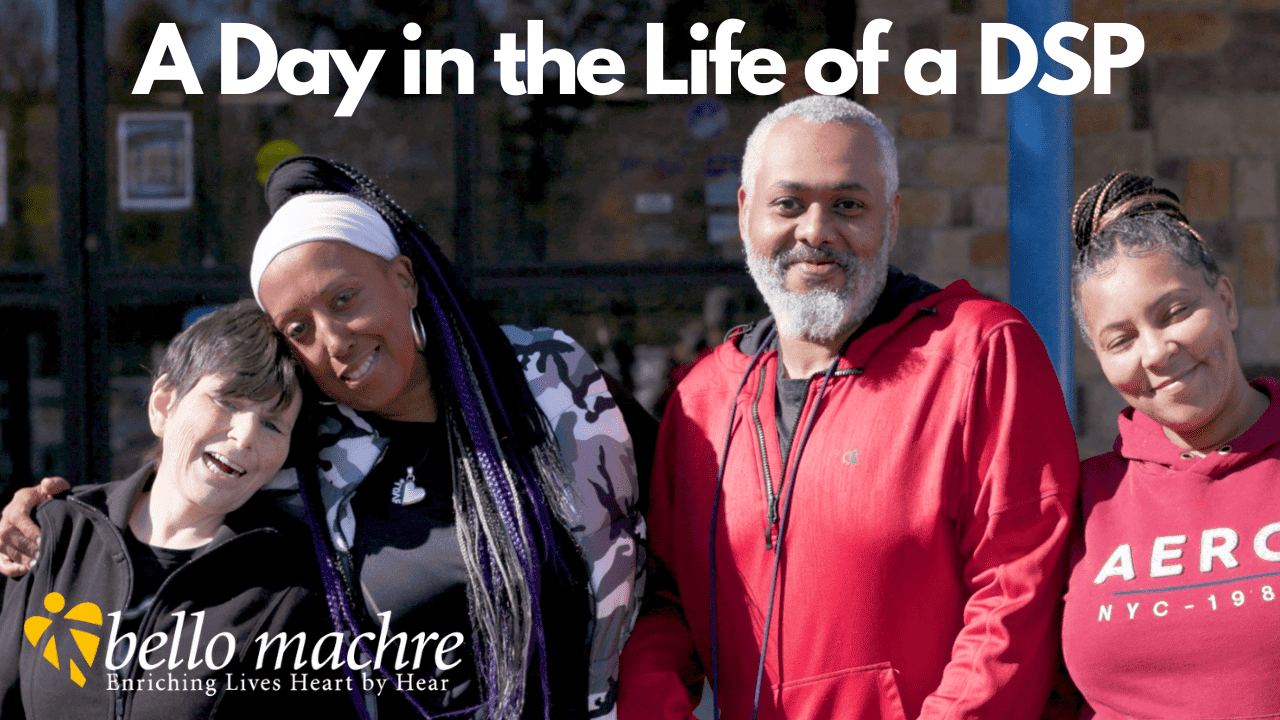 Residents with their DSP smiling at camera