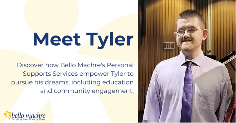 Tyler Personal Supports recipient posing for photo